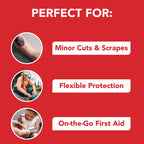 Fabric Adhesive Bandages, Assorted Sizes, 200 Count