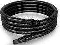 1" Suction Hose Kit with Check Valve, PVC Water Intake Hose Set, Flexible Tubing Easy to Install for Water Pump Well