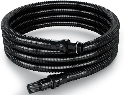 1" Suction Hose Kit with Check Valve, PVC Water Intake Hose Set, Flexible Tubing Easy to Install for Water Pump Well