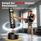 70'' Freestanding Punching Bag with Boxing Gloves, Heavy Boxing Bag with Suction Cup Base, Stand Kickboxing Bag for