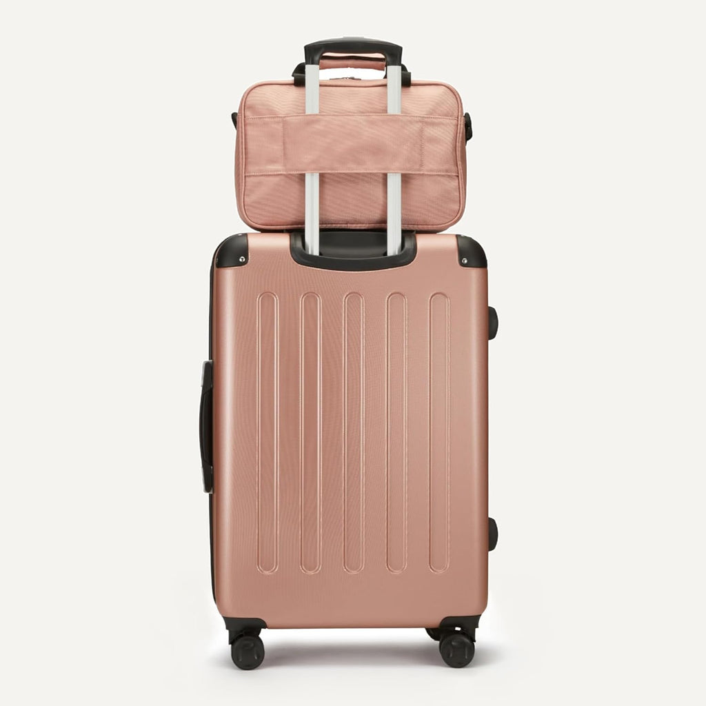 4-Piece Luggage Set, Hardside Spinner Suitcases with Multidirectional Wheels (22" Carry-On and 28" Checked), Plus