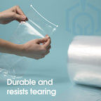 8" X 800' Clear Plastic Tubing - 2.1 Mil Poly Tube Roll