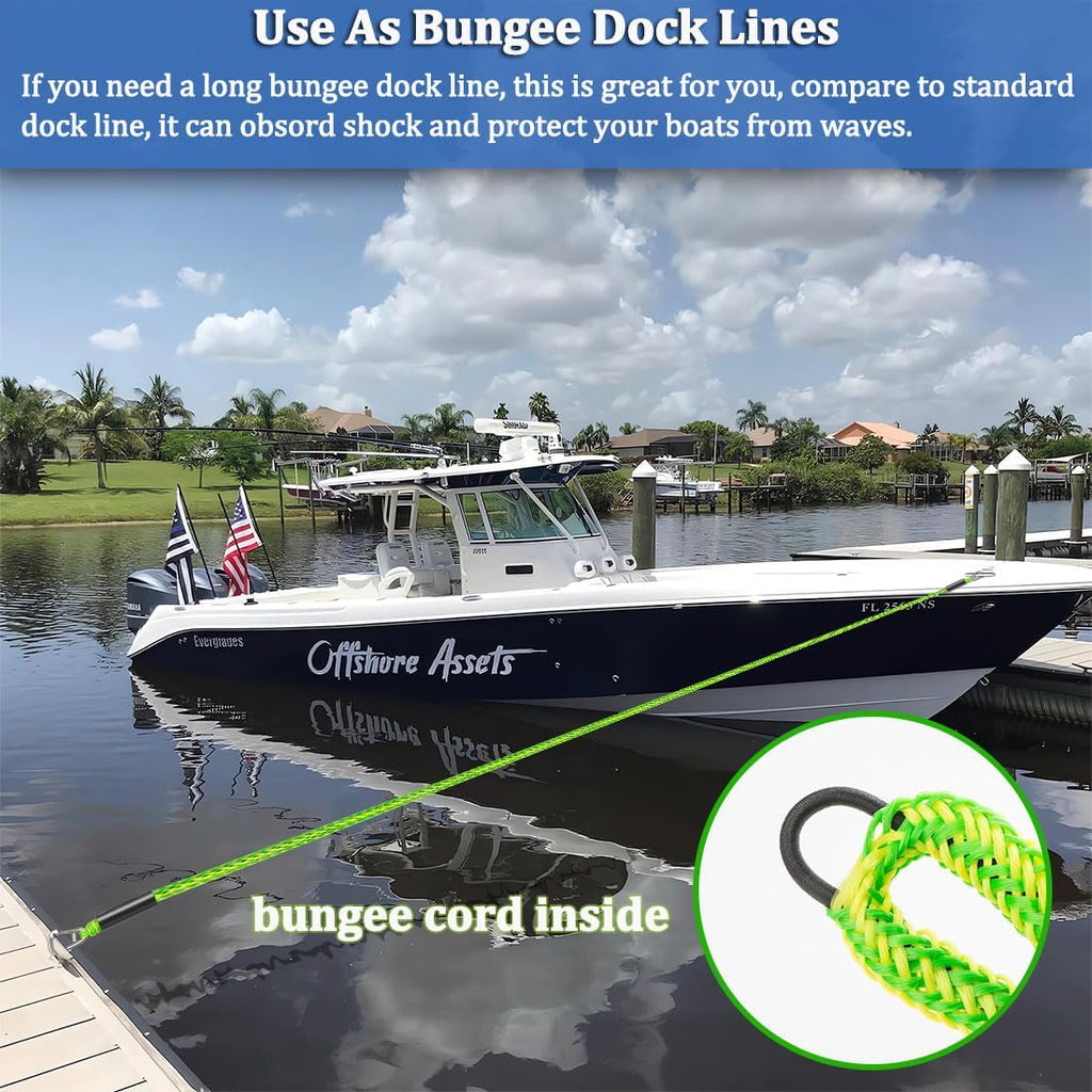 Boat Bungee Dock Lines, Boat Bungee Anchor Lines, Boat Bungee Anchor Rope, PWC Anchor Line, PWC Accessories, Jet Ski