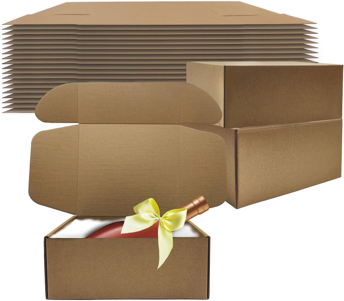 Shipping Boxes 9x9x4 inch Pack of 20, Brown Corrugated Cardboard Mailer Box