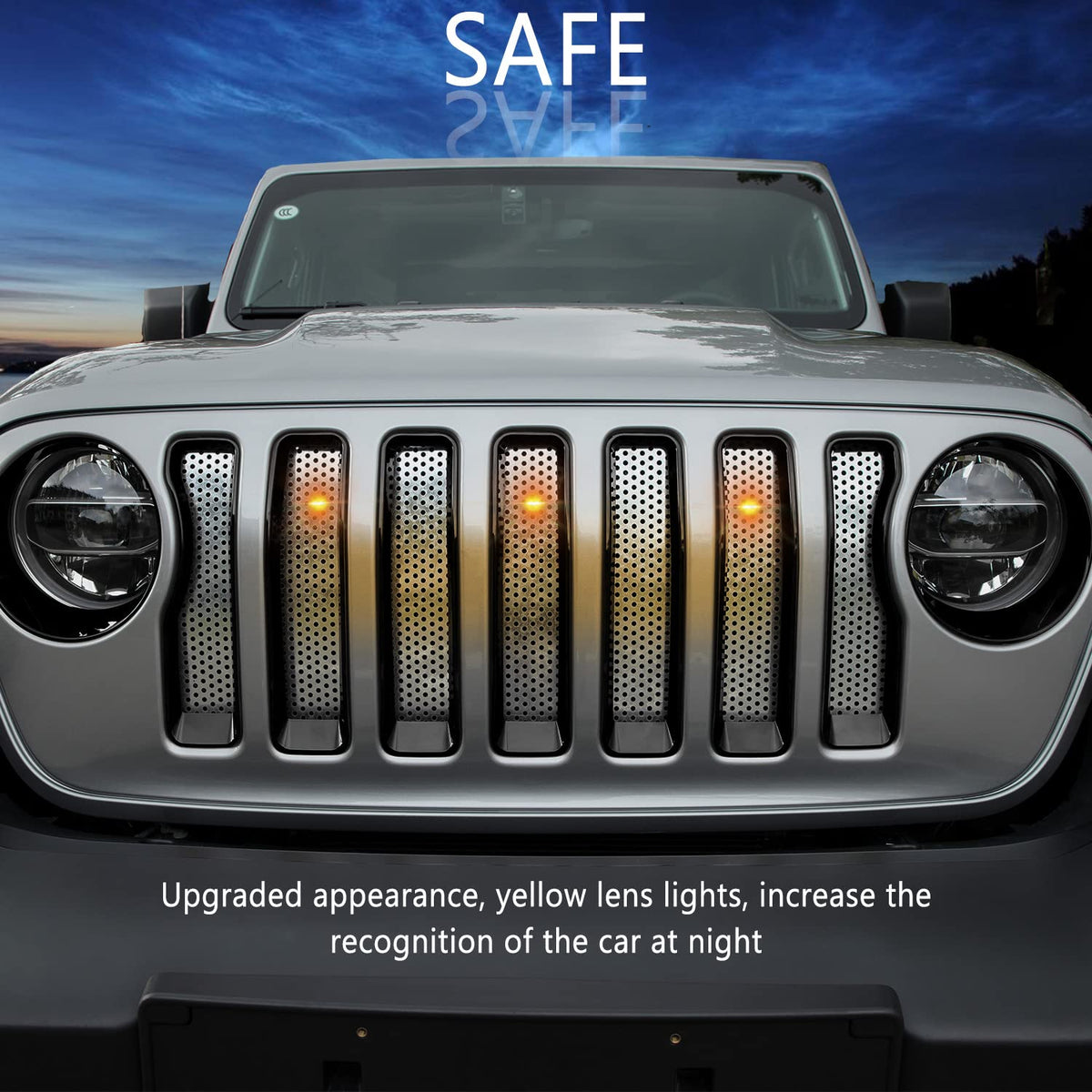Pre-Runner LED Grille Light Kit for Jeep Wrangler JL JLU & Gladiator JT