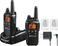LXT600VP3 FRS License Free Walkie Talkies. Black, 2 Pack | Up to 30 Mile Range Walkie Talkie, 36 Channels, 121