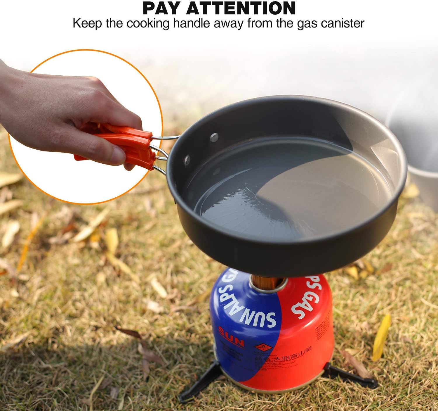 6/10/11/12/14/15/19 PCS Camping Cookware Mess Kit Camping Gear Campfire Utensils Lightweight Stackable Pot Pan Bowls