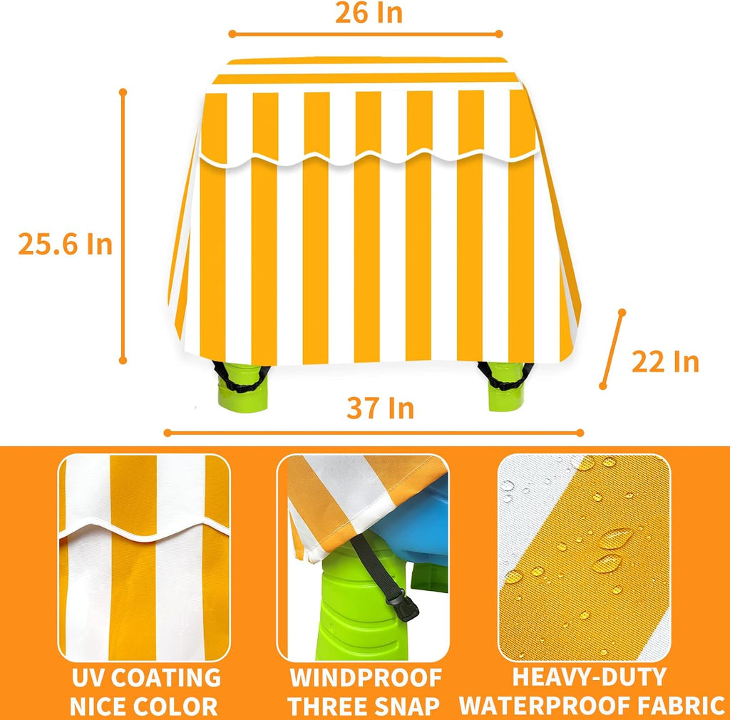 Kids Water Table Cover Fit Rain Showers Splash Pond Water Table Accessories, Waterproof Dust Proof Anti-UV Outdoor