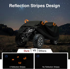 ATV Cover Waterproof Outdoor Heavy Duty Windproof Reflective Oxford | Windproof Buckle, Reflective Strips, UV