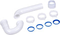Dearborn P9703WBG 1-1/2" P-Trap with Threaded PVC Adapter, and Reversible J-Bend, Bagged w/ True Blue Washer