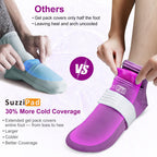 Cold Socks & Hands Ice Pack for Chemo Must Haves, Purple, S/M