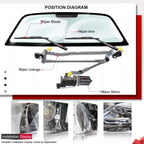 A-Premium Front Windshield Wiper Transmission Linkage Assembly