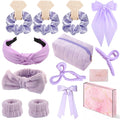 Spa Headband and Wristband Set Top Knotted Headbands Silky Satin Hair Bows Bows Hair Clip Big Hair Claw Clips