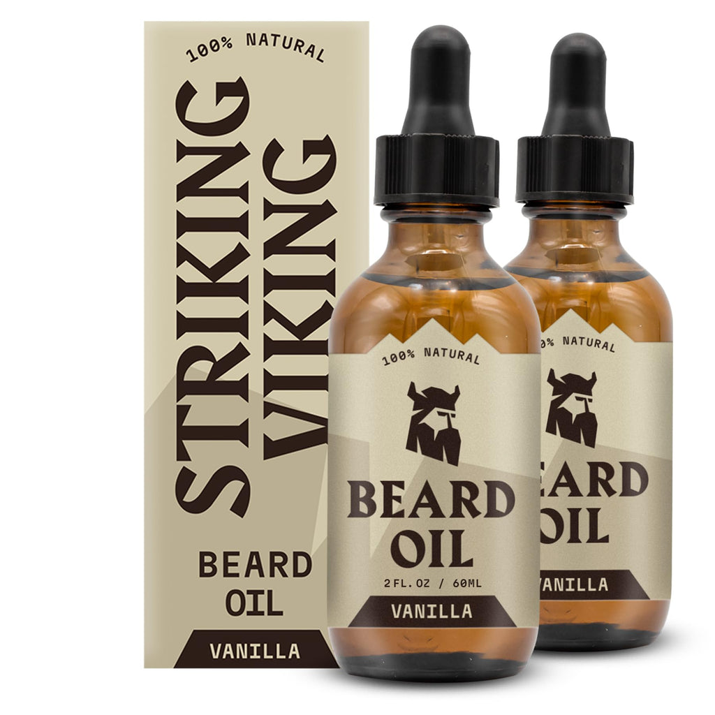 Beard Oil for Men - 2 Fl Oz (Pack of 2), Vanilla