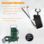 004892 Effluent Pump Switch Compatible with Zoeller 53-0001 Pump, Mechanical Switch Assembly with Gasket