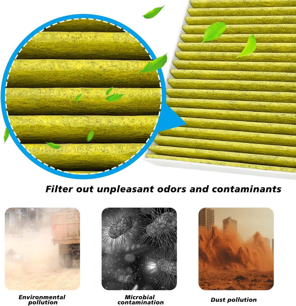 Cabin and Engine Air Filter Fits for 2019-2025 2026 Chevrolet Silverado 1500, Tahoe, Suburban, Sierra 1500, Yukon