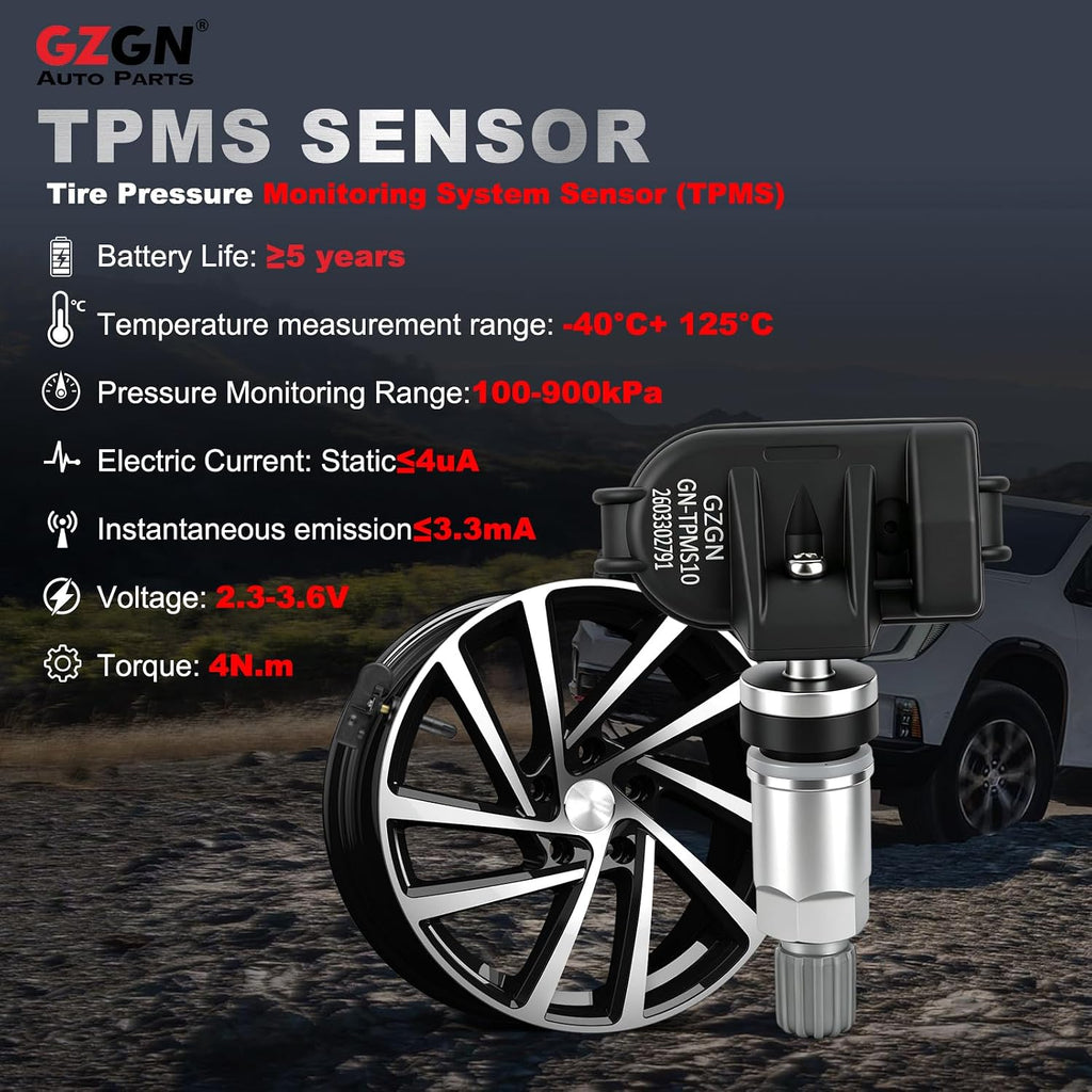 4-Pack TPMS Tire Pressure Monitoring Sensors,315MHz Pre-Programmed,Compatible with Toyota Avalon Camry Corolla