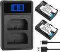 LP-E6 Battery 2-Pack & Dual Charger Compatible with Canon EOS R5 R6 R7 5D 6D 7D Series