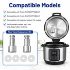 Kryoflare Float Valve Replacement Kit, 2 Pack, Compatible with Crock-Pot SCCPPC600-V1, SCCPPC800-V1, Instant Pot