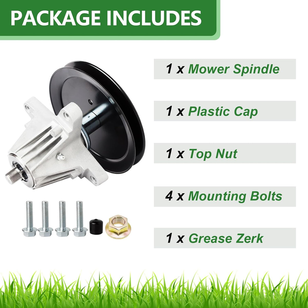 46 Inch 918-06977A 918-06977 Deck Spindle Assembly Fits For Cub Cadet XT1 LT46 XT2 LX46 RZT L 46 Craftsman T240 T8200 T3100 MTD Troy Bilt 46 Replace 618-06977a 618-06977 Mower Spindle parts