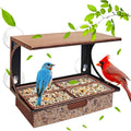 Window Bird Feeder Metal Bird Feeder for Outdoors Birdwatching