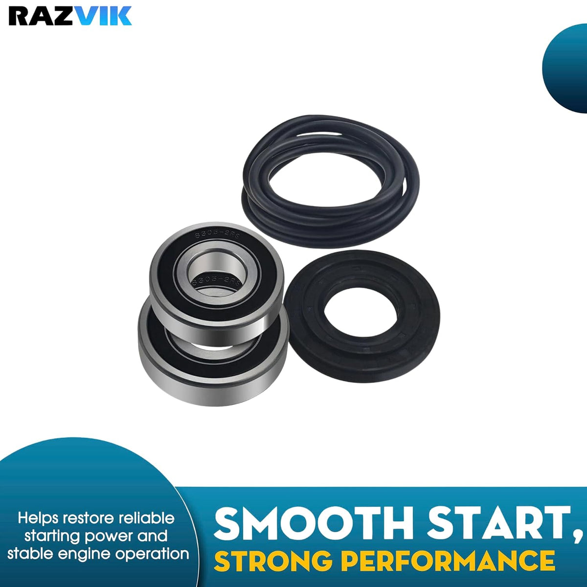 Tub Bearing and Seal Kit Replacement For LG WM2650HWA WM2655HVA WM2677HBM WM2677HSM WM2677HWM WM2688HNM WM2688HNMA WM2688HWM WM2688HWMA WM2701HV WM2801HLA WM2801HRA WM2801HWA WM2901HVA Washing Machine