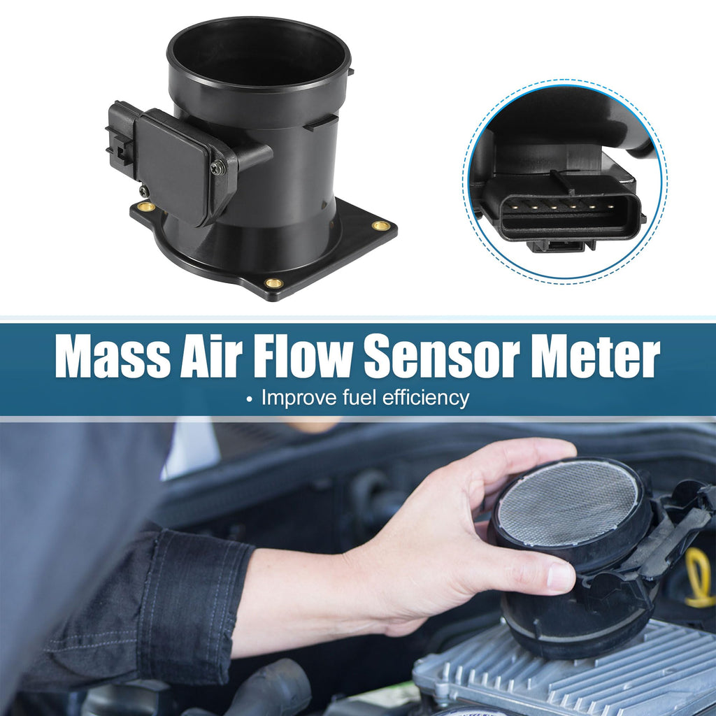 uxcell Mass Air Flow Sensor Meter for Ford Expedition 1999-2002 Black