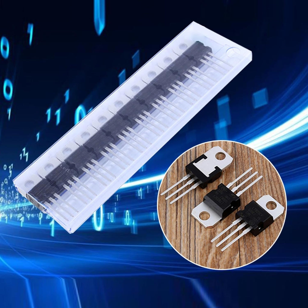 LM7805 5V Voltage Regulator, 1.5A Positive 10pcs TO-220