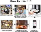 Restaurant Pager System, Pagers for Restaurants 1640ft Range, Waterproofs
