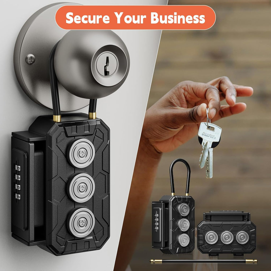 Magnetic Key Lock Box,Magnetic Key Holder Under car,Magnetic Key Cabinets,Key Holder Magnetic,Hide a Key Magnetic