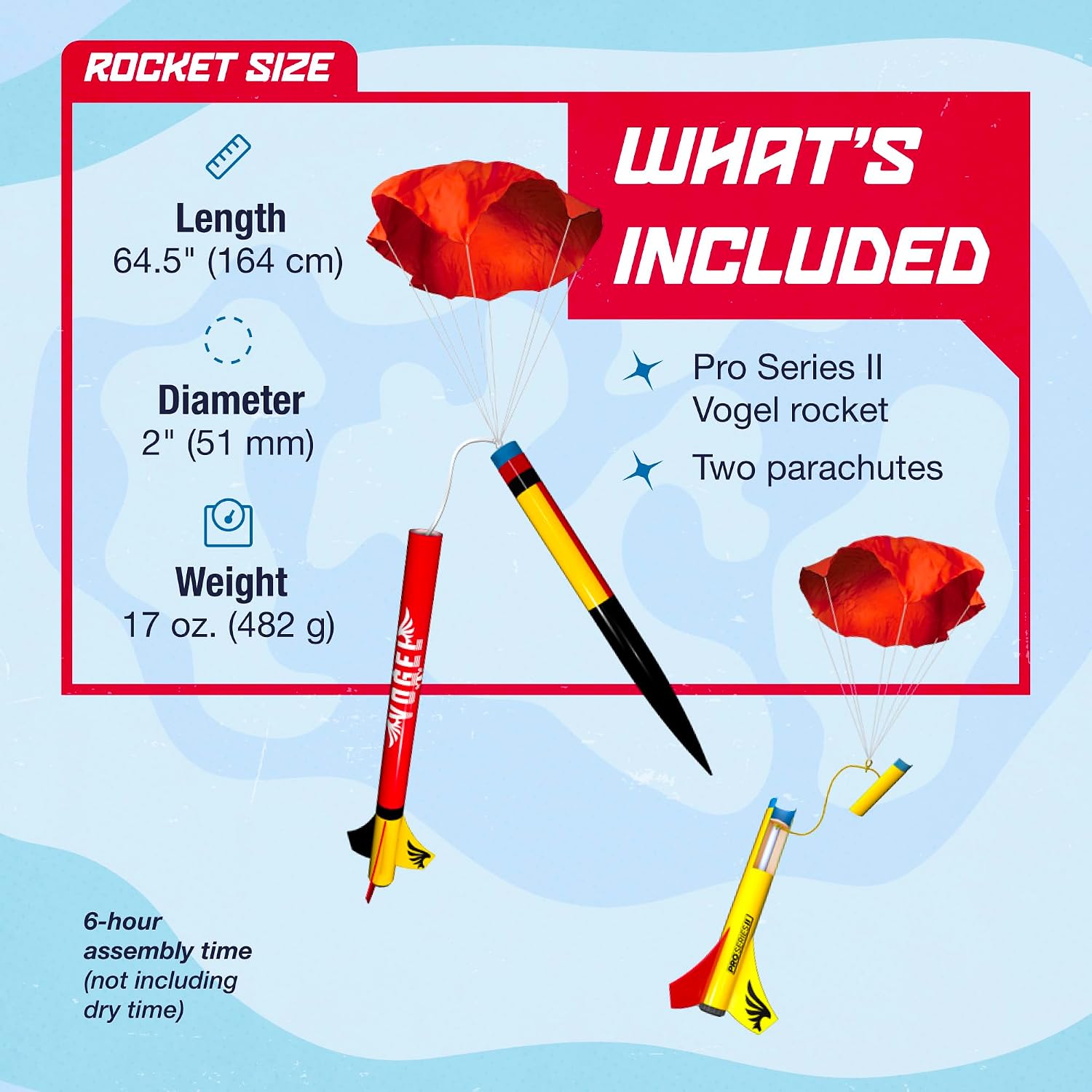 9728 Vogel Pro Series II Expert Model-Rocket Kit