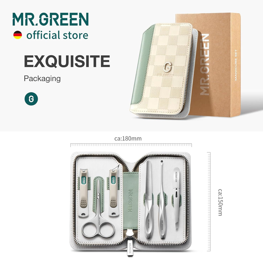 Manicure Sets Light Luxury Nail Clipper Kits Personal Care Tools Fashion Contrasting PU Case (Mr-8884)