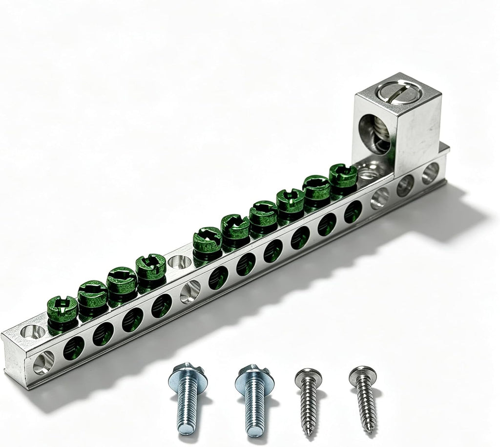 Ground Bar Kit for Eaton BR and CH Series Load Centers, 10 Terminal Grounding Bar