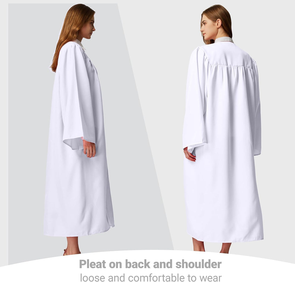 Unisex Matte choir robes for church Baptism Officiant Confirmation Costume,Graduation Gown Pastor &judges robe