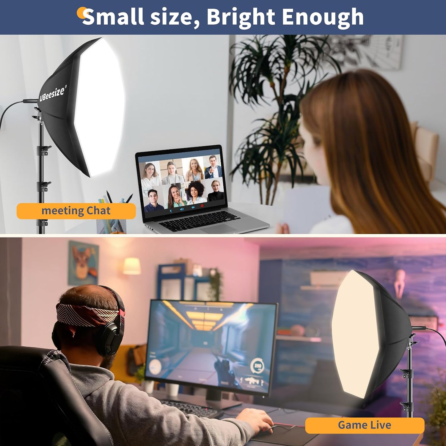 Softbox Photography Lighting Kit, 20'' x 20'' Professional Softbox Lighting Kit with 85W 3000-7500K LED Bulbs, Studio