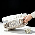 10 lb Airtight Flour Storage Container, BPA-Free, White