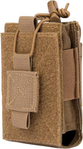 Adjustable Radio Pouch MOLLE Radio Holder for Tactical Duty Belt Two Ways Radio Holster Walkie Talkies Case Rifle Mag