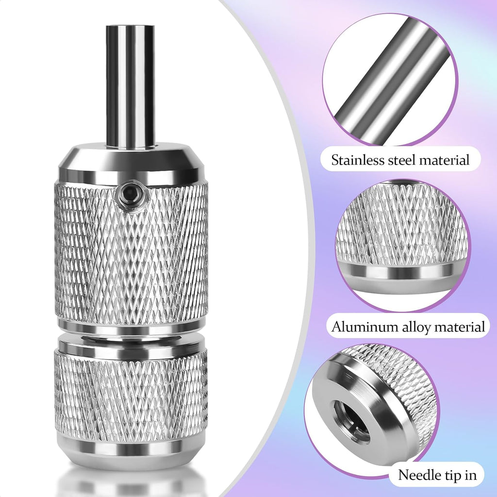 25mm Tattoo Grips Tubes Self-lock Aluminum Alloy Tattoo Gun Grip Auto Self Locking Handle for Tattoo Machine Supply