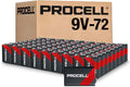 9V Alkaline Batteries for Smoke Detectors, 72 Count Bulk Pack | Professional-grade 9V for facilities; powers CO