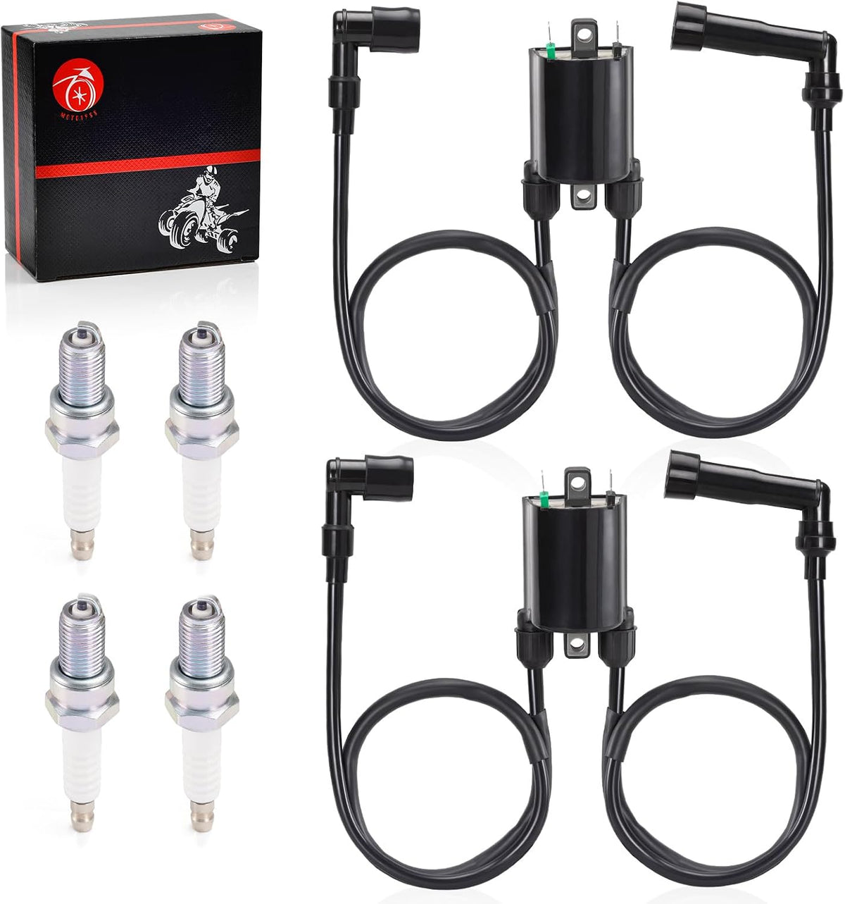 Ignition Coil & Spark plug for Kawasaki VN1500 Vulcan 1500 1996-2008