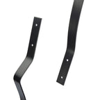 32-1/4 Inch Iron Deck Balusters, Baroque Wrought Style, Matte Black