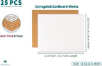 Corrugated Cardboard Sheet, 12.5x12.5 inch, LP Mailer Insert Pad