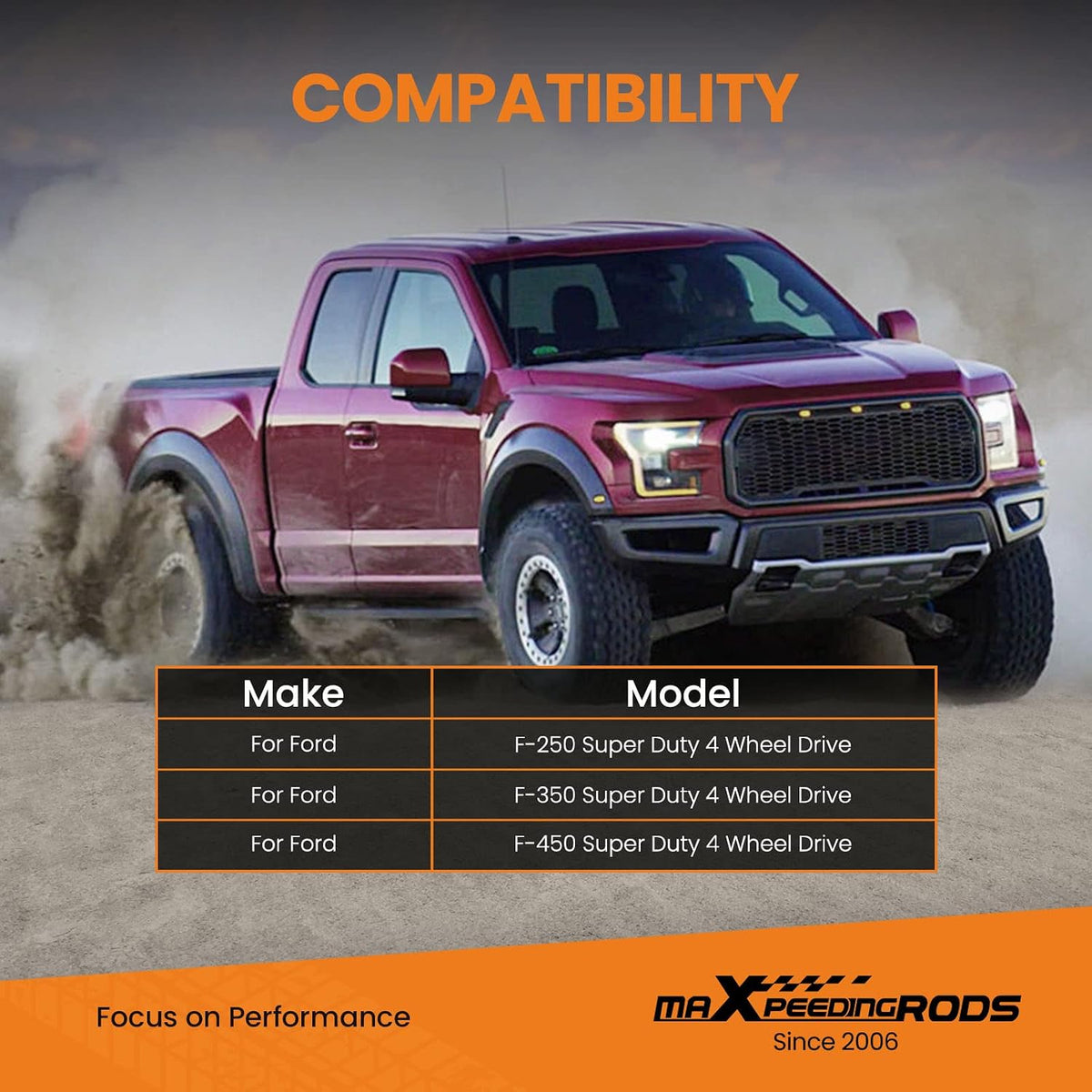 maXpeedingrods 7500 lbs Air Suspension Bag Kit for Ford F250 F350 2017-2019
