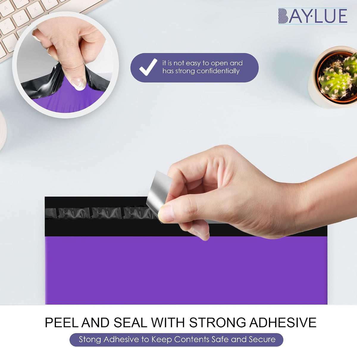 Purple Poly Mailers 14.5x19, Shipping & Mailing Bags, 500 Pack Bulk