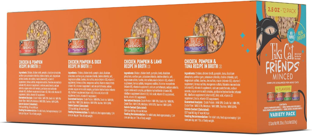 Friends Wet Cat Food, Chicken Variety Pack, 2.5 oz. Can, 12 Count
