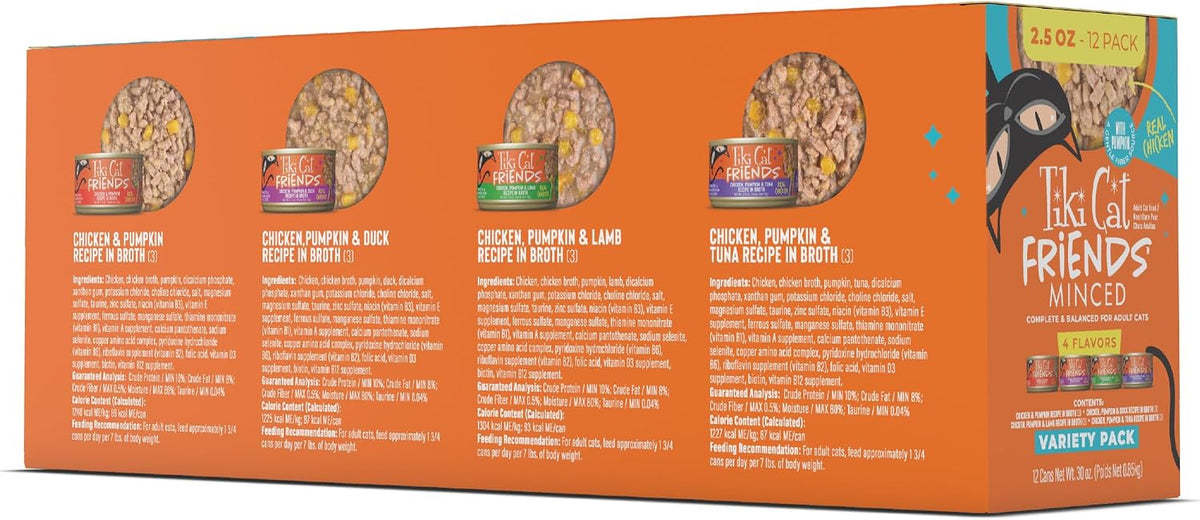 Friends Wet Cat Food, Chicken Variety Pack, 2.5 oz. Can, 12 Count