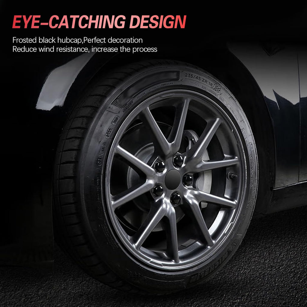 Wheel Center Caps for Tesla Model Y Model 3 19 Inch Model S 20 Inch Wheel Hub Caps Center Cover with 4 Hub Center Cap