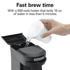 1 Cup Pod Coffeemaker, Black, Single Serve Coffee Brewer, HDC200B