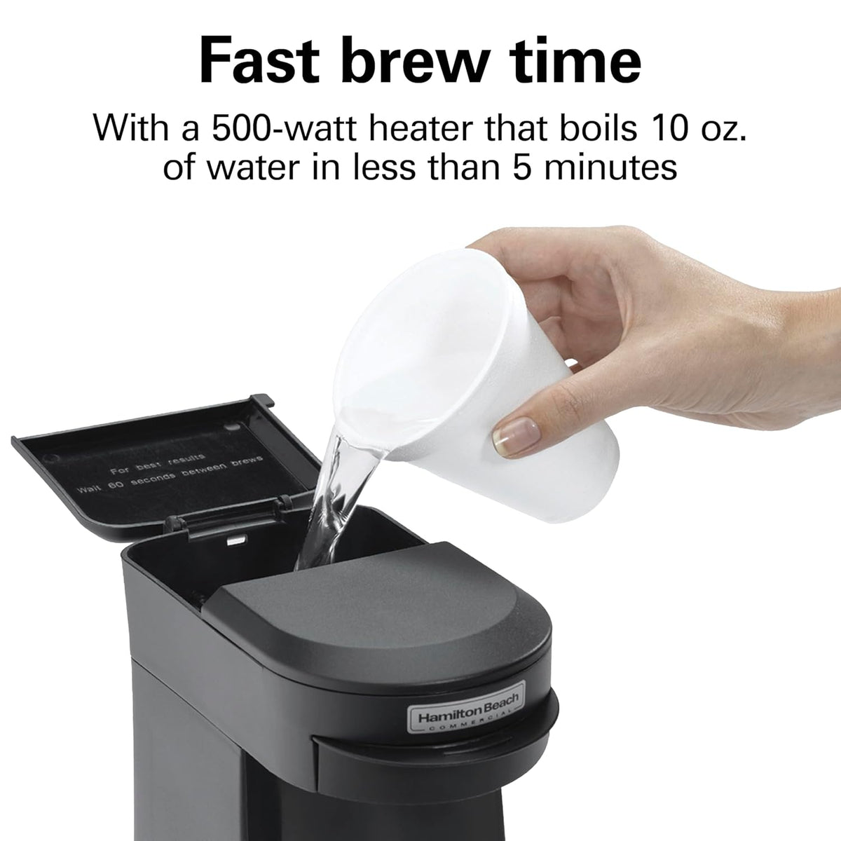 1 Cup Pod Coffeemaker, Black, Single Serve Coffee Brewer, HDC200B