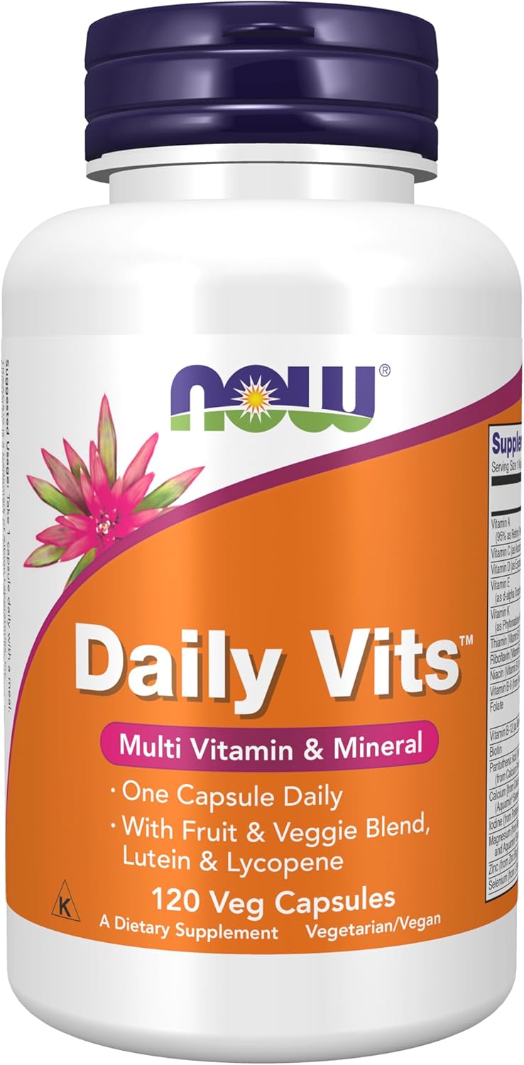 Supplements, Daily Vits with Fruit & Veggie Blend, Lutein and Lycopene, 120 Veg Capsules